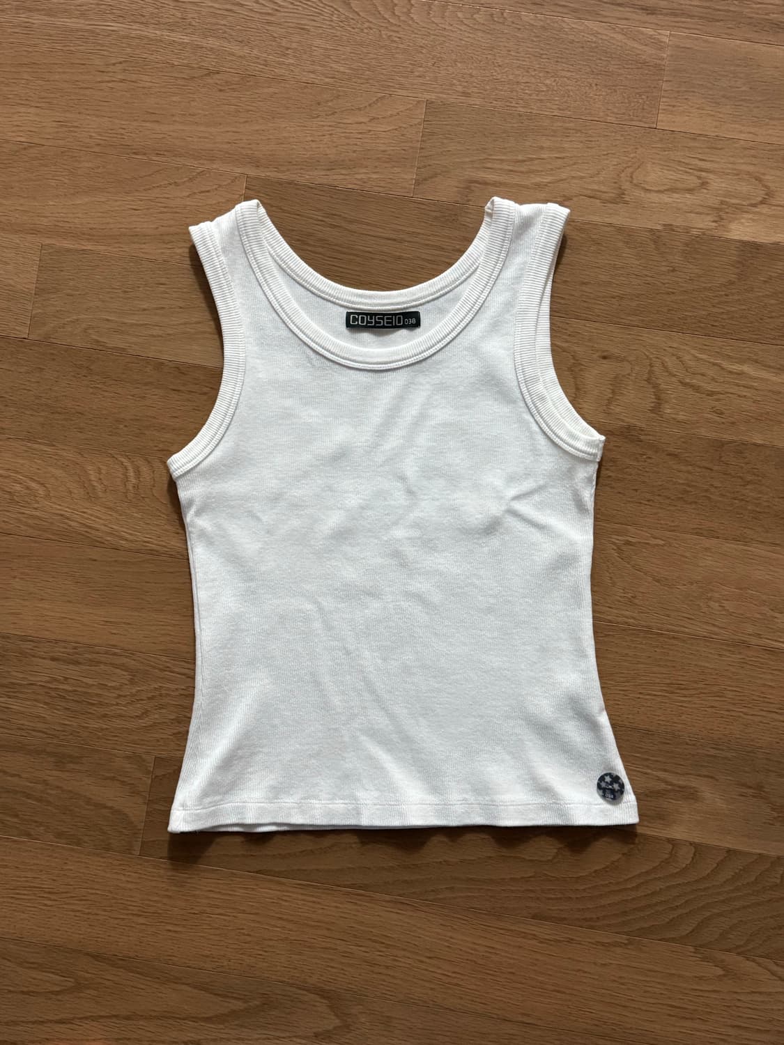 코이세이오038 베이직 탱크 화이트 상품이미지2
