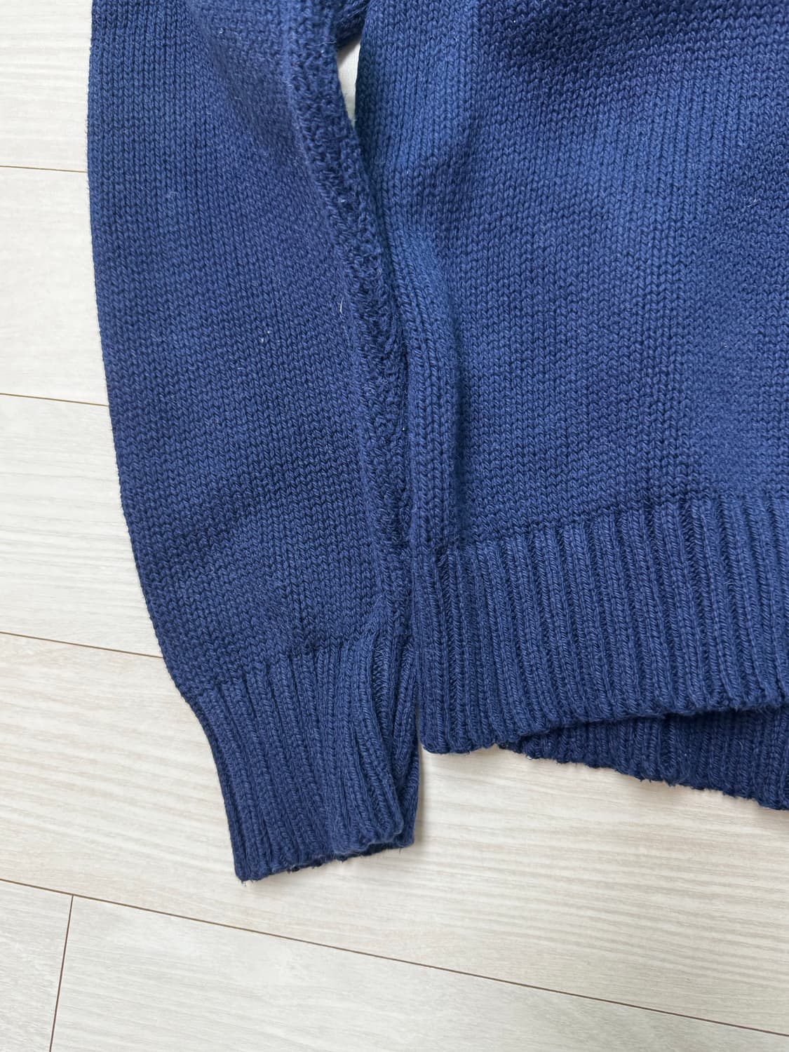 폴로 숄칼라 노르딕패턴 긴팔 니트 상품이미지2