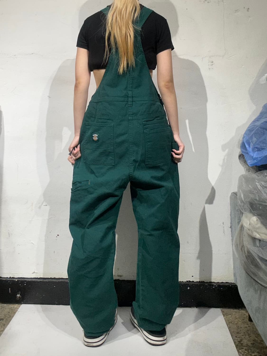 디키즈 jameson 딥 그린 워크 오버롤 멜빵 바지  상품이미지3