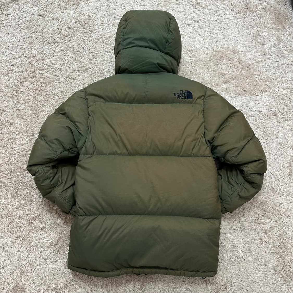 노스페이스 800필 구스다운 워싱 올리브 카키  상품이미지2