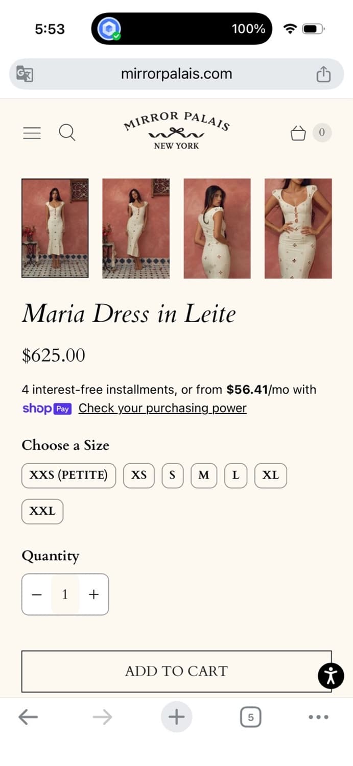 Mirror palais 미러 팔레 Maria 펀칭아이보리린넨롱원피스 상품이미지6