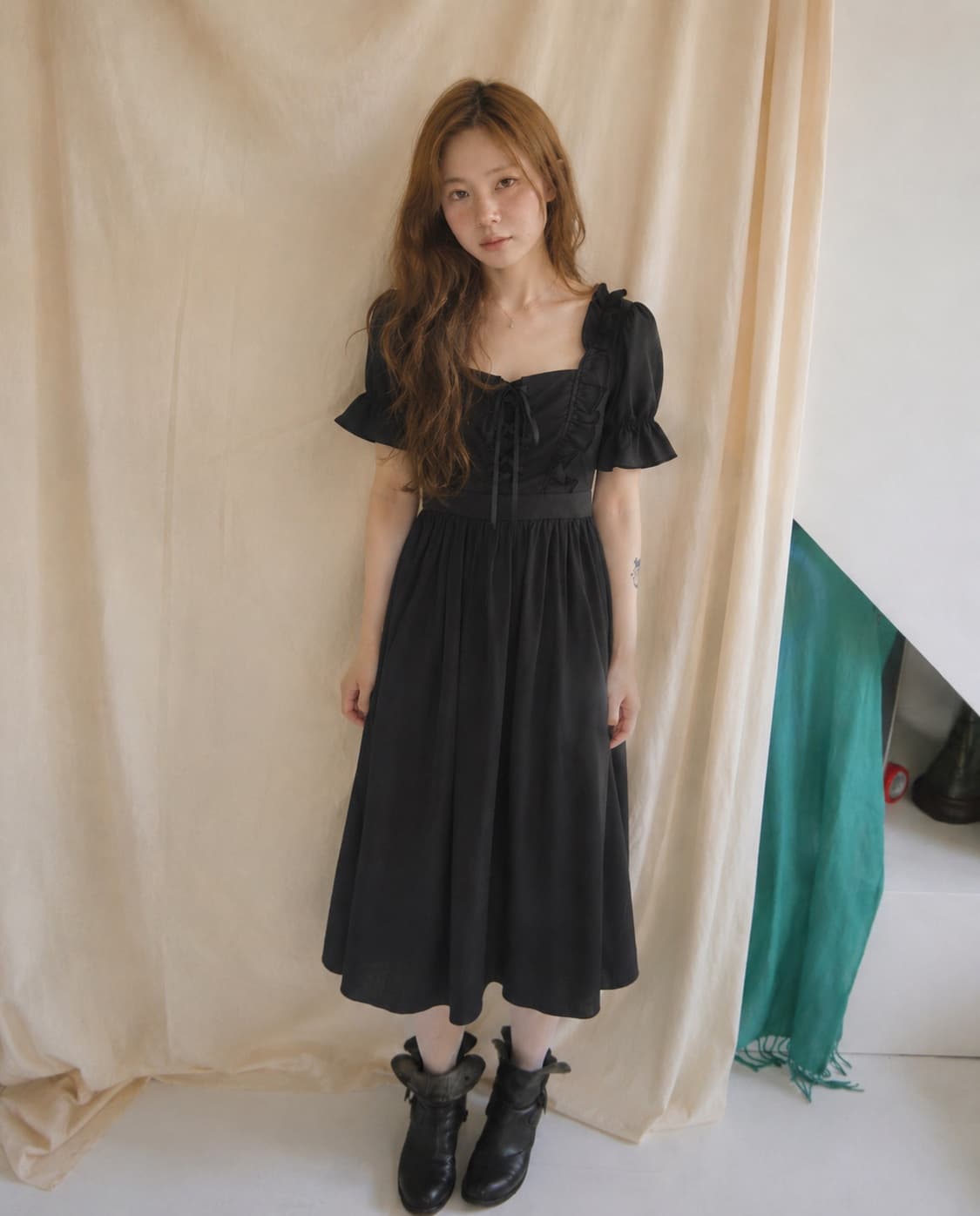 디어 마이 러브 디마럽 고딕 로즈 블랙스완 코르셋 원피스 히메갸루 로리타 상품이미지4