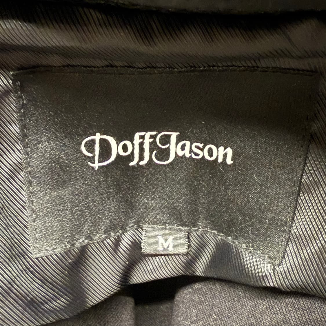 [정품/M] Doff Jason 도프제이슨 블랙 레더 자켓 상품이미지6