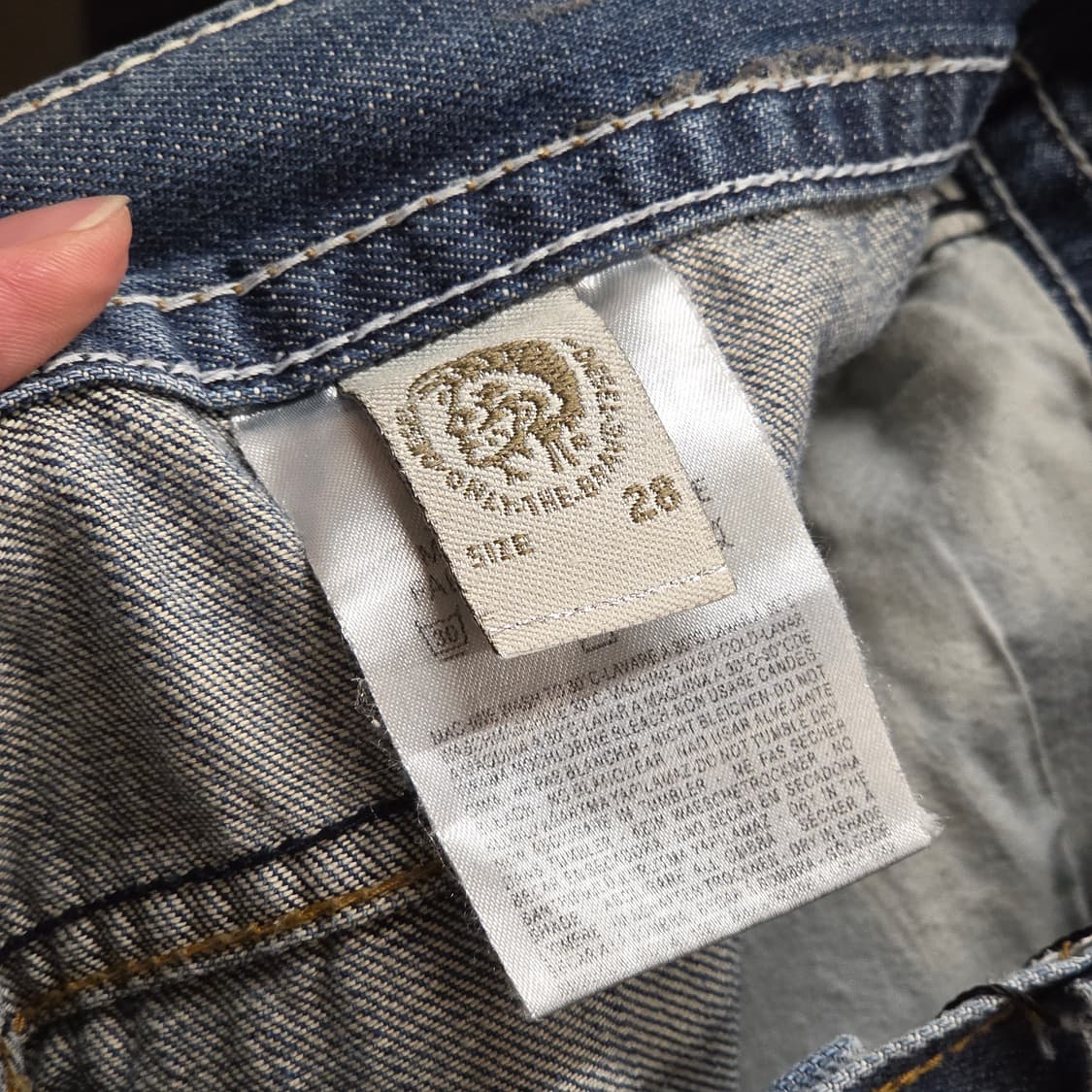 디젤 연청 세미 부츠컷 팬츠 상품이미지9