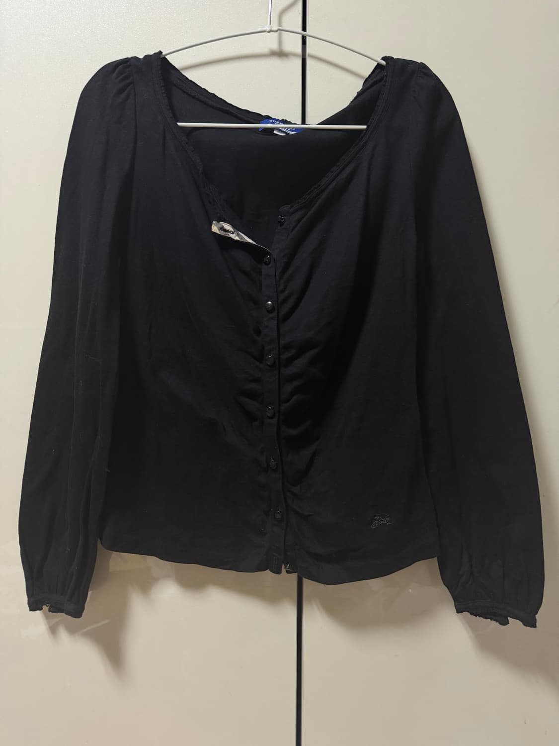 버버리 블랙 가디건 빈티지 상품이미지1