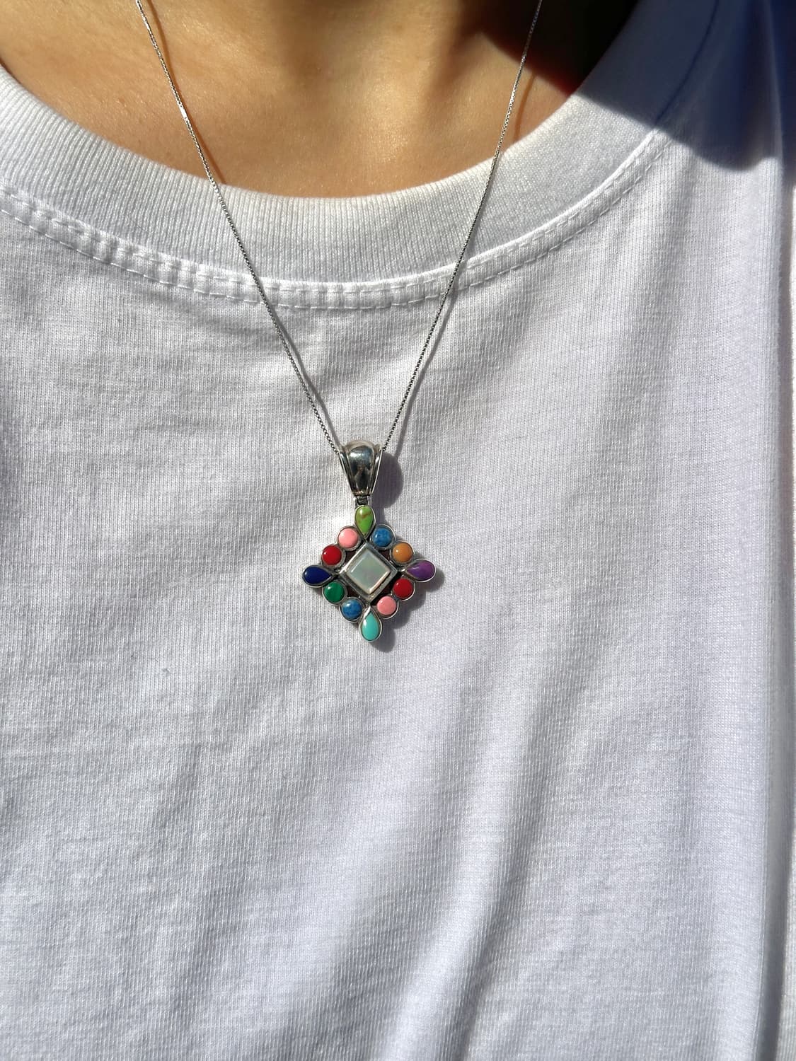 Vintage Multi-Gemstone Ethnic Rhombus 92 상품이미지7