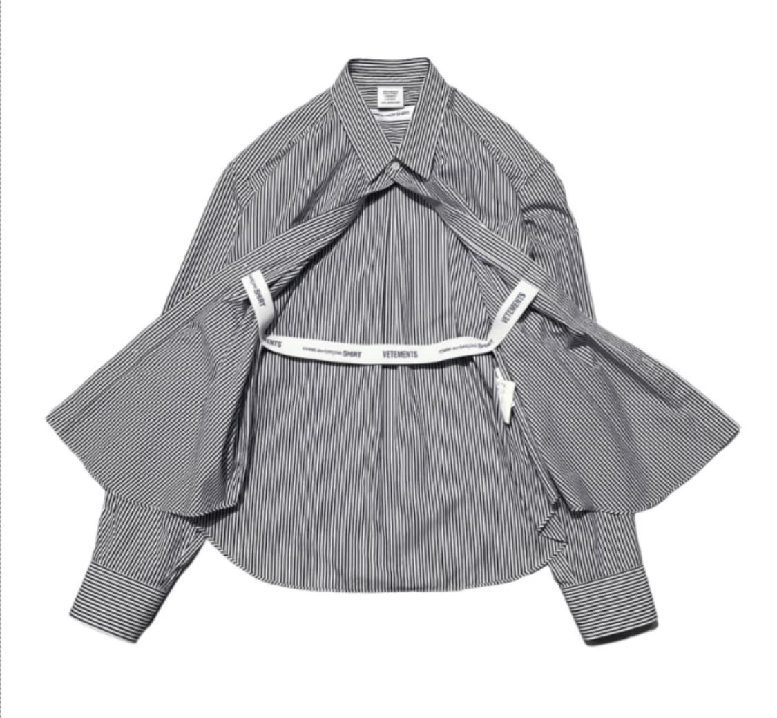 베트멍 x 꼼데가르송 밴딩 셔츠 스트라이프 VETEMENTS x comm 상품이미지1