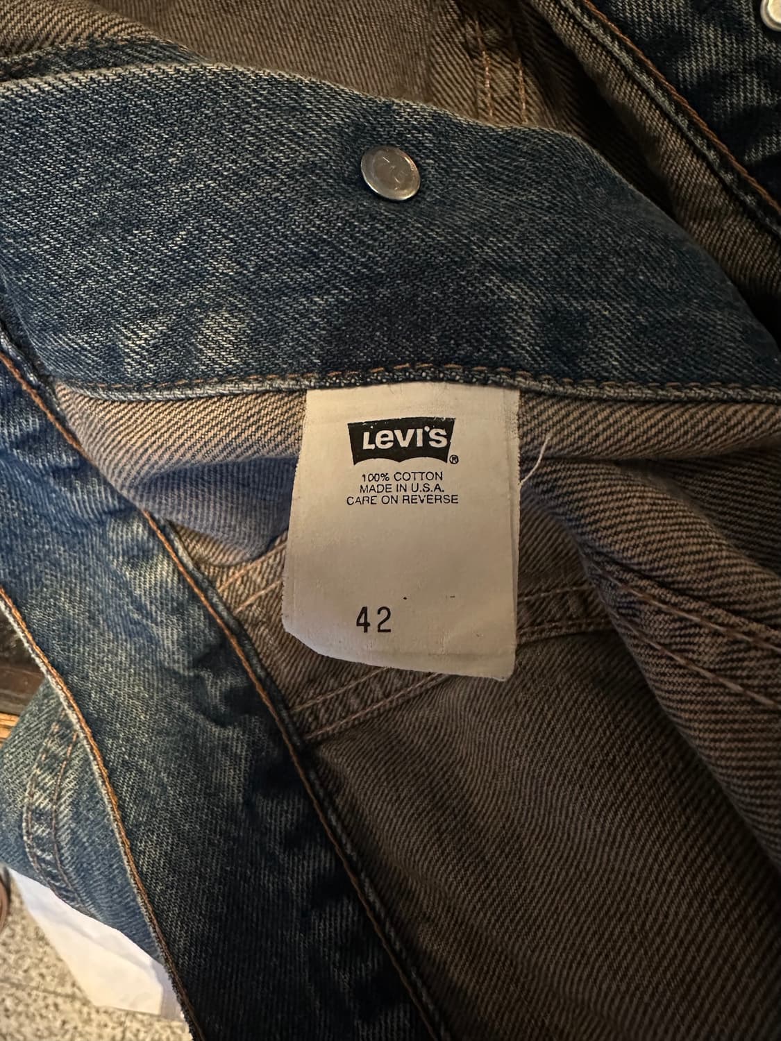 90s USA 빈티지 리바이스 70505 3세대 데님 트러커 자켓 상품이미지7