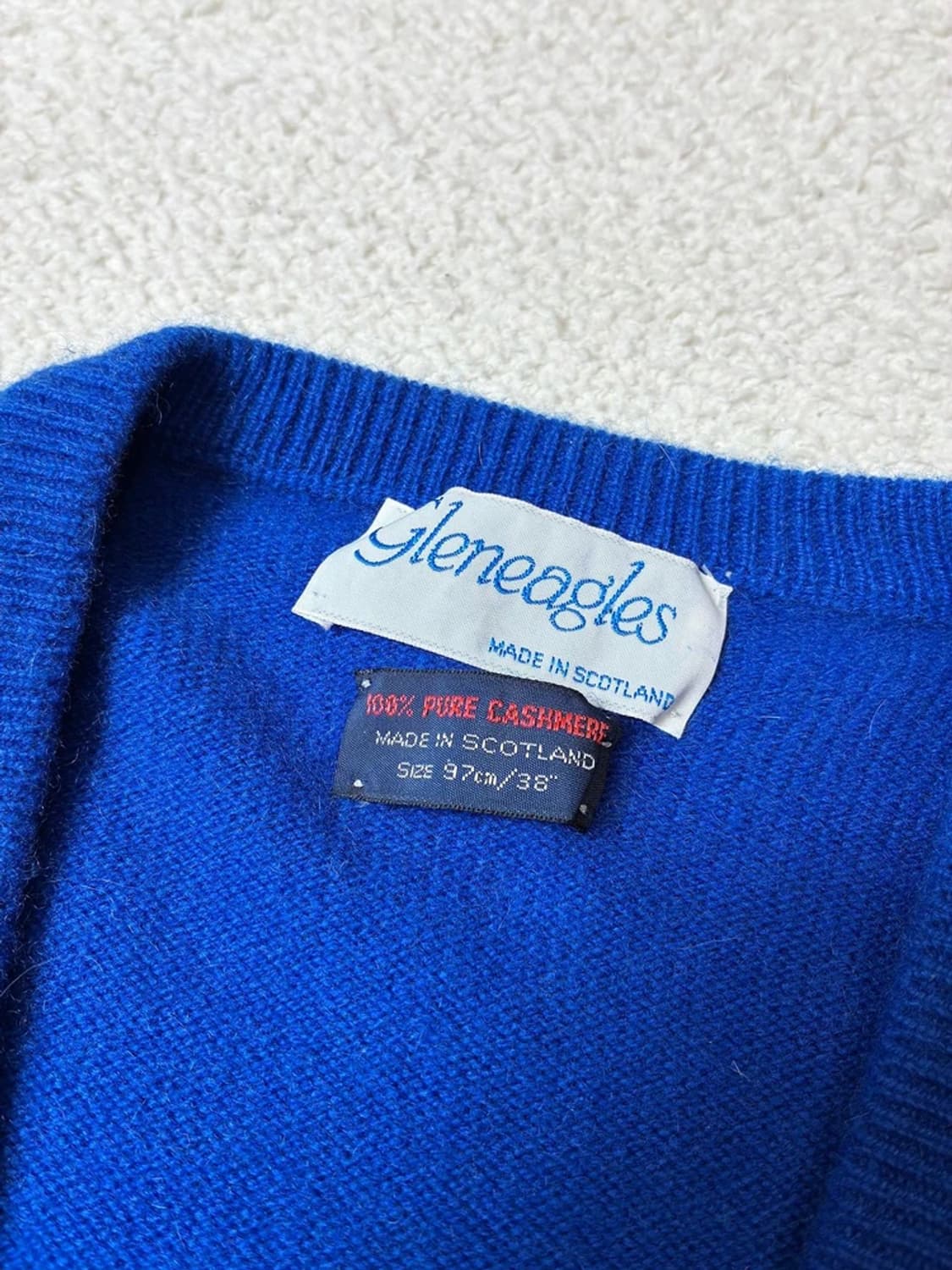 글렌이글스 Gleneagles 100% 퓨어 캐시미어 스웨터 PN7706 상품이미지5