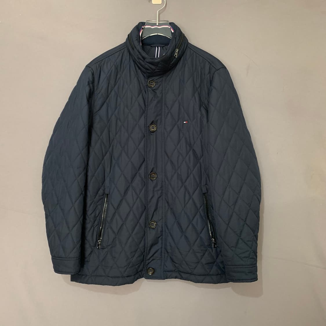 M 타미힐피거 후드 다이아 퀼팅 패딩 자켓 상품이미지1