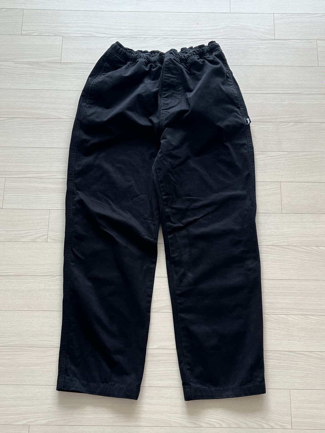 stussy 스투시 브러쉬드 비치 팬츠 블랙 M (30-32) 상품이미지1