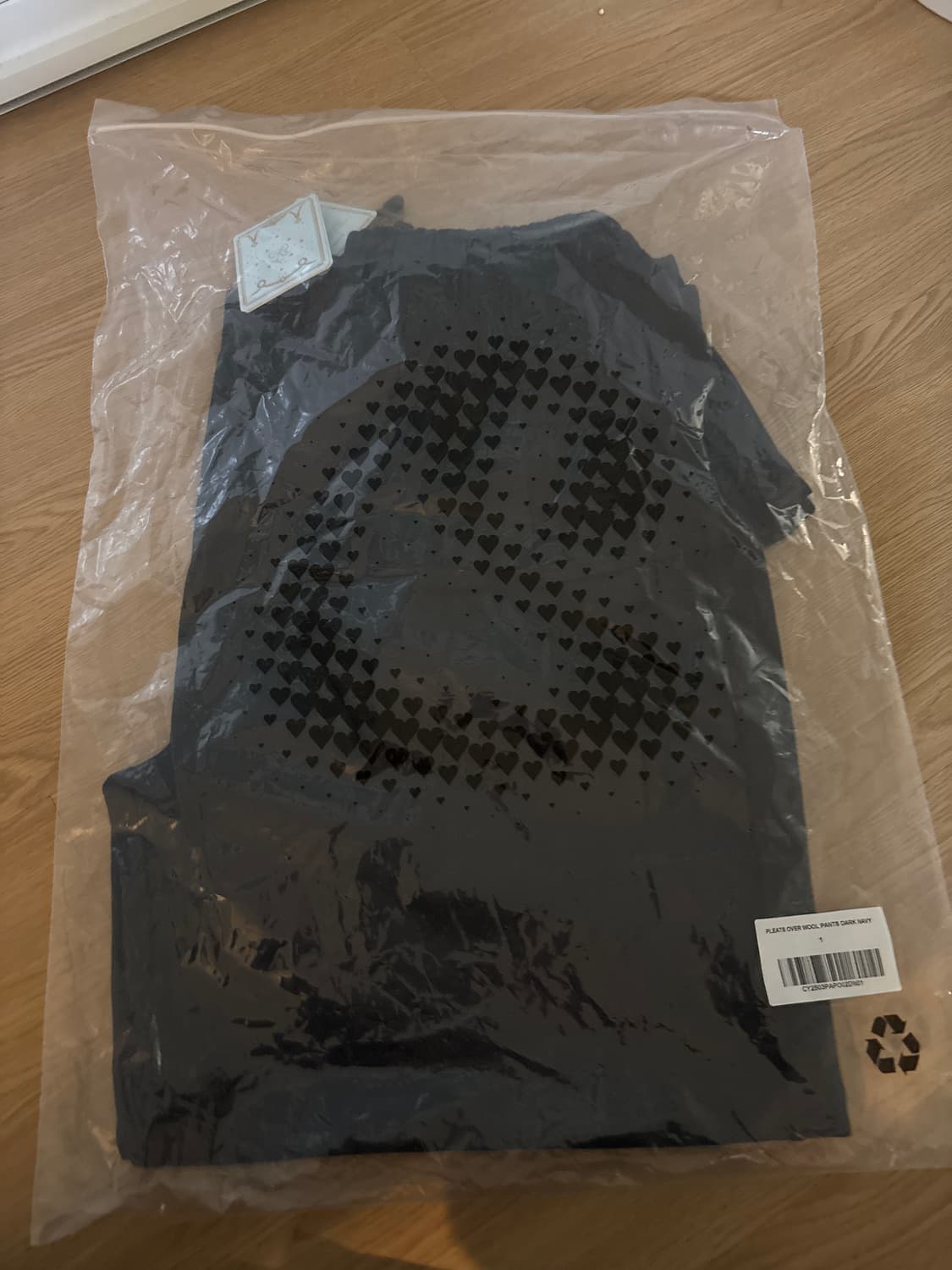 코이세이오 플리츠 오버 울 팬츠 다크 네이비 1사이즈 상품이미지4