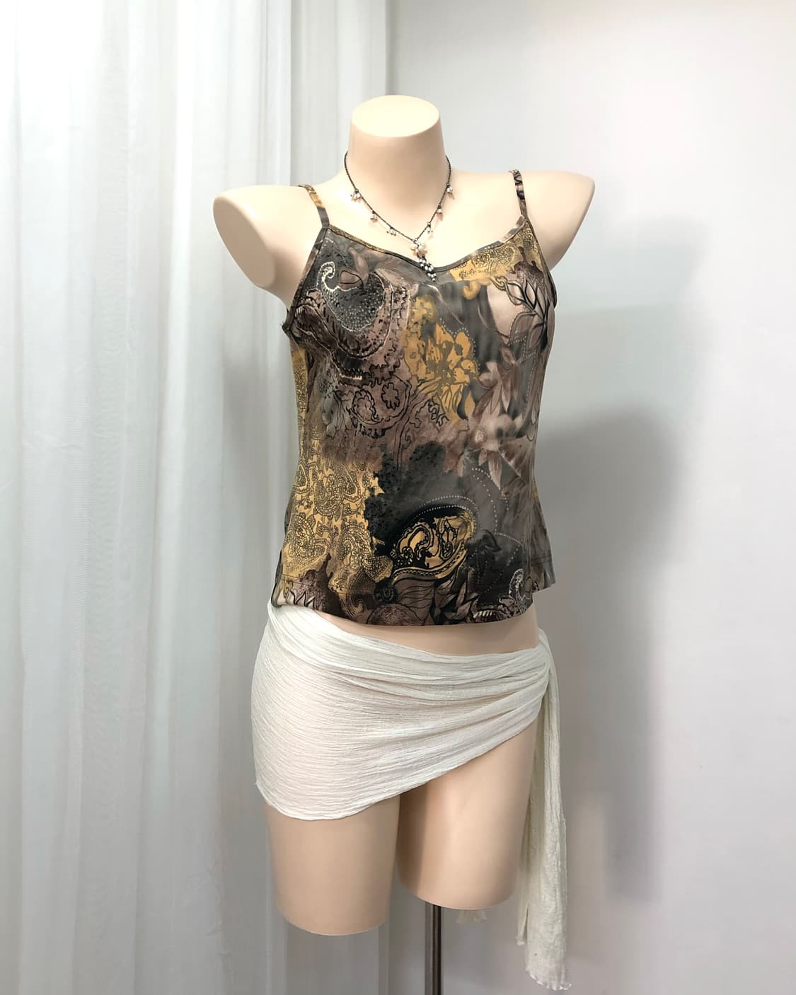 grunge fairy printing sleeveless top 상품이미지1