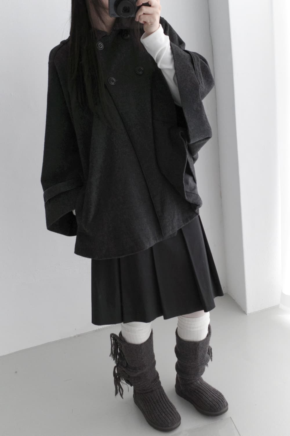cape flared coat 상품이미지6