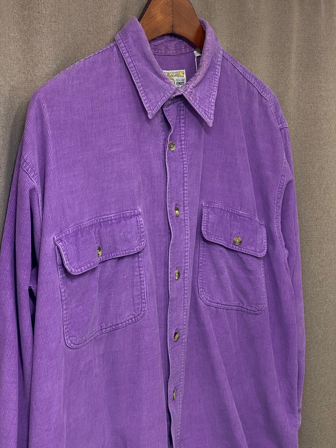 90s french 2 american 코듀로이 셔츠  상품이미지2