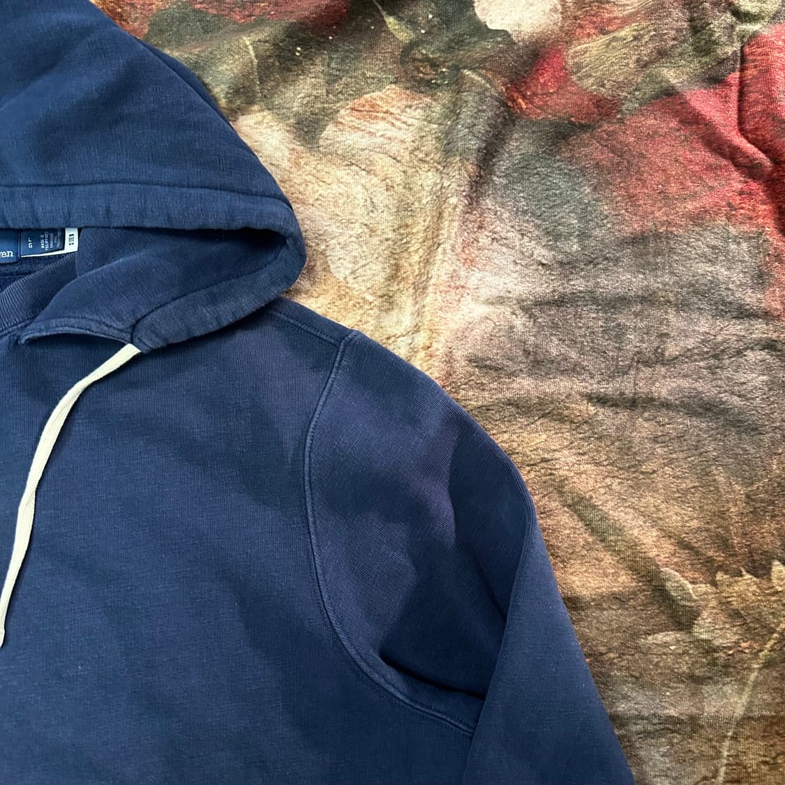 폴로 랄프로렌 빈티지 네이비후드티 L 상품이미지2
