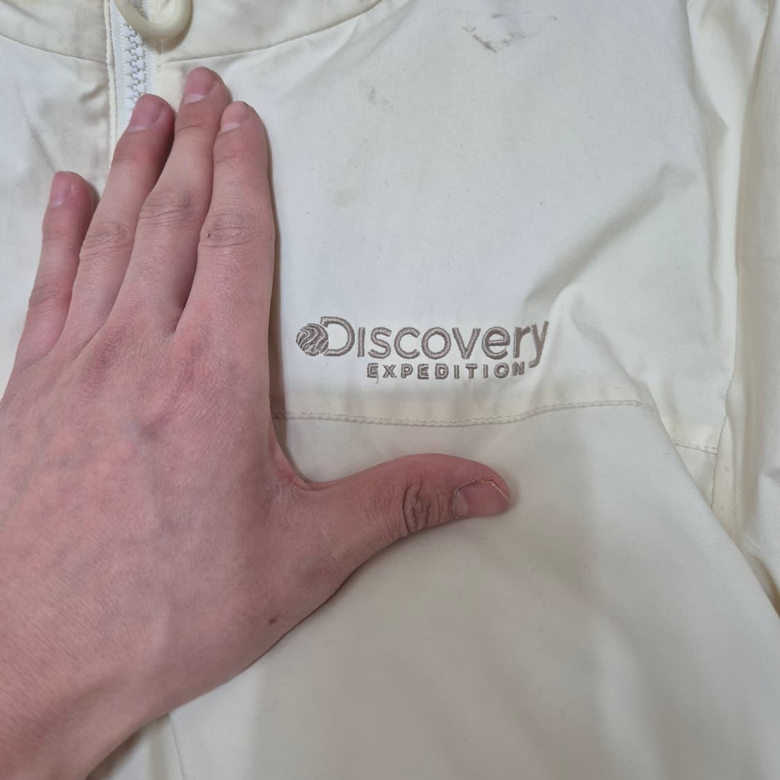 디스커버리 구스다운 리버시블 후리스 숏패딩 S(90) 상품이미지4