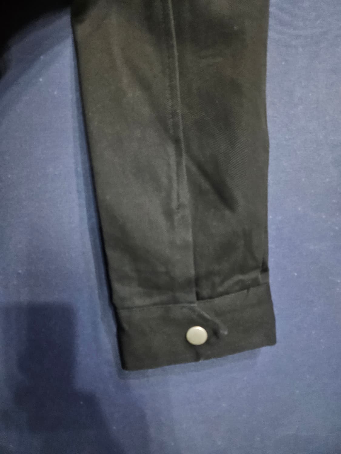 더블제이 프린팅 블랙 남성 세미오버핏 100 데님자켓  상품이미지5