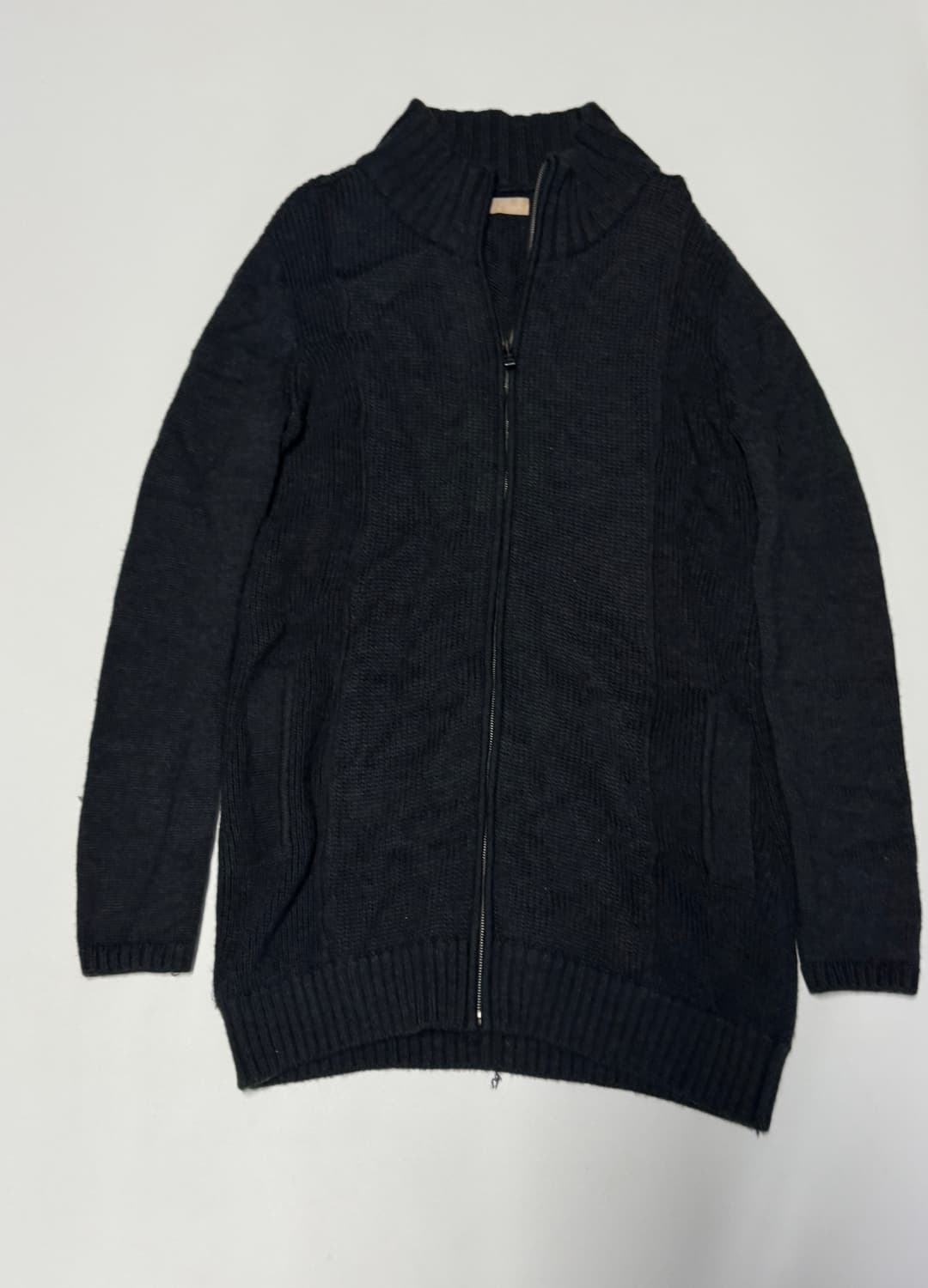 여성 미샤 Michaa 롱 니트 집업 울 가디건 66 상품이미지1