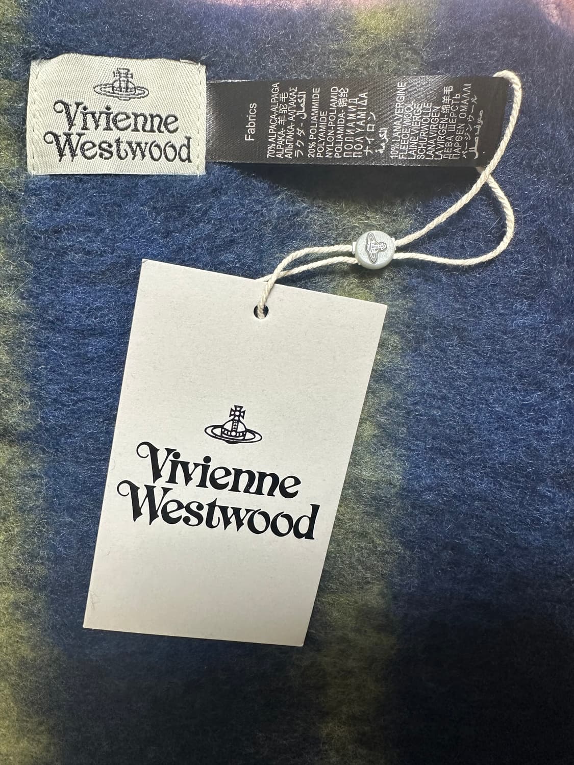 비비안웨스트우드 알파카모헤어울체크 머플러남여공용 상품이미지8