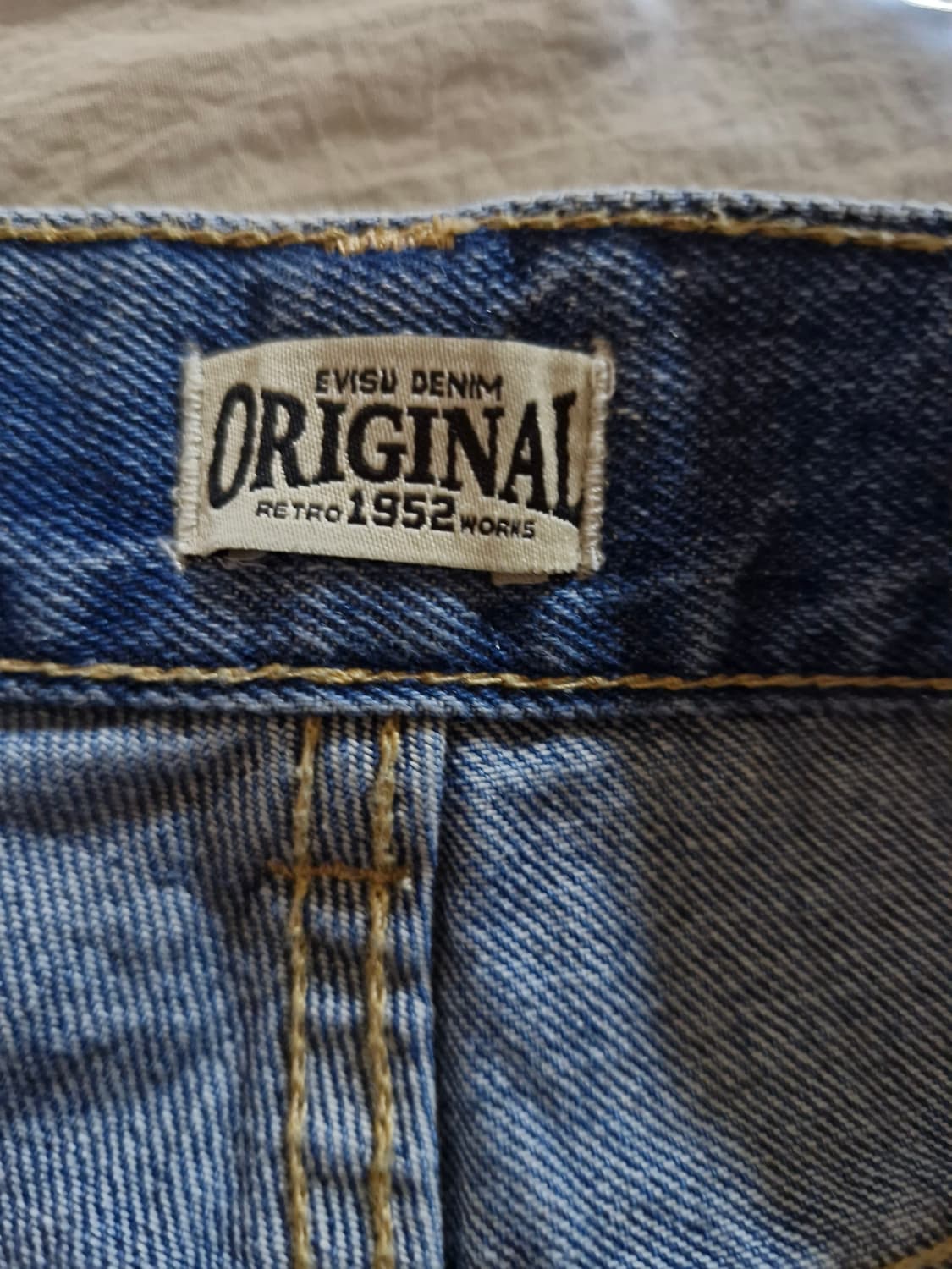 EVISU 에비수 청바지 백포켓 데님 크롭진 34 상품이미지4