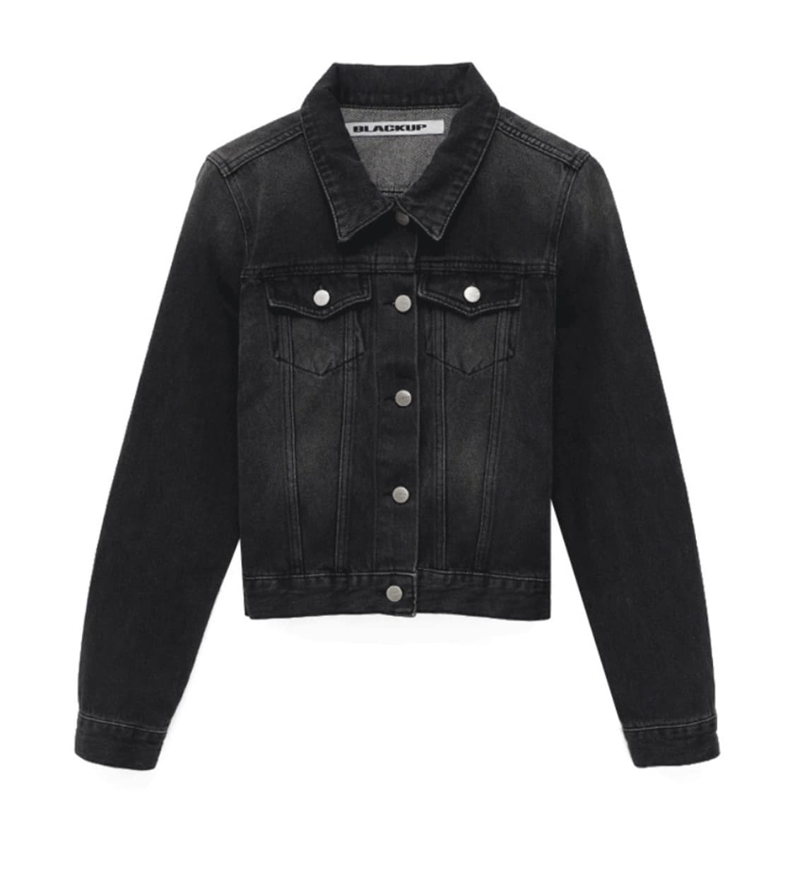 블랙업 스위텐 워싱 데님자켓 흑청 상품이미지1