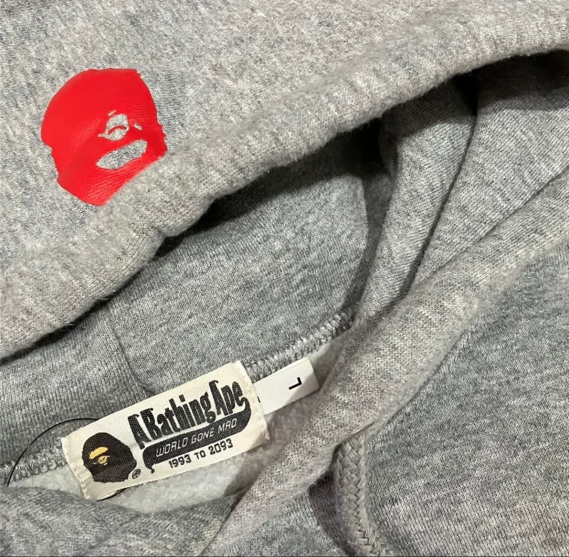 베이프 빅로고 스펠아웃 후드티 상품이미지2