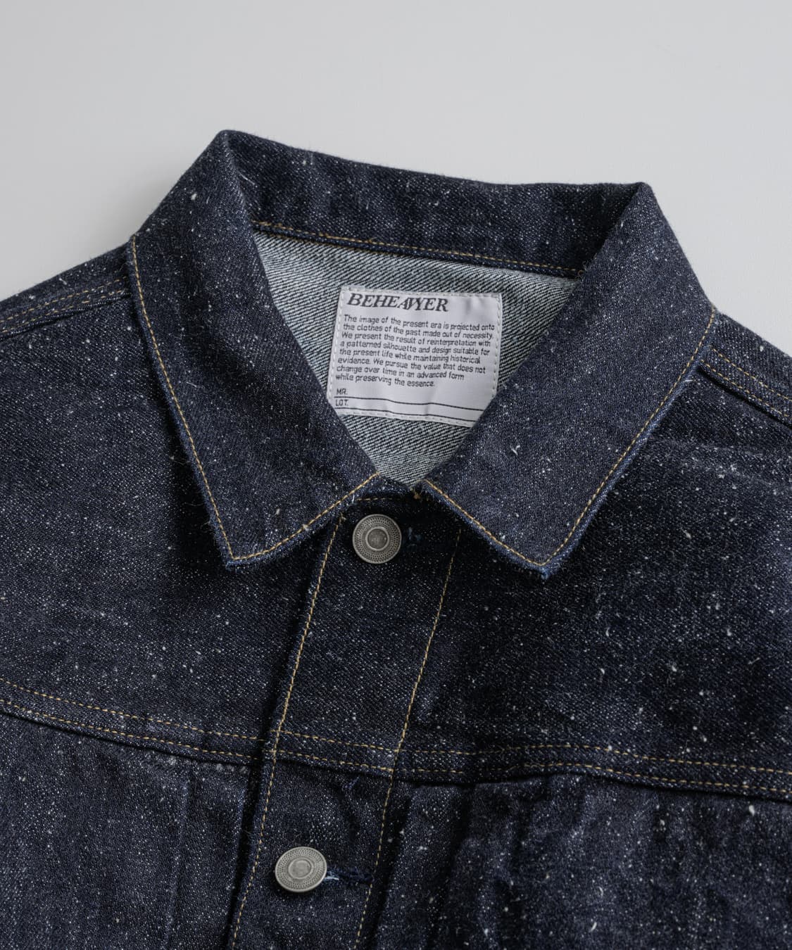 비헤비어 TYPE-1 SELVEDGE NEP DENIM JACKET 상품이미지4
