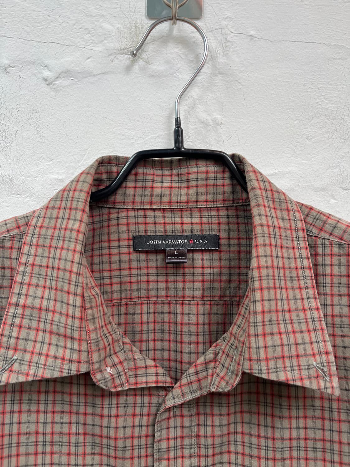 John Varvatos USA 존바바토스 체크남방 셔츠 L 상품이미지2