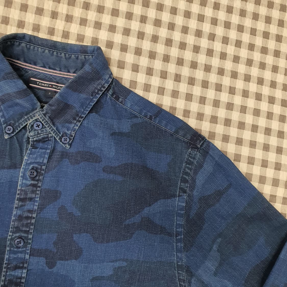 타미힐피거 카모 데님 청셔츠 남자95 상품이미지3