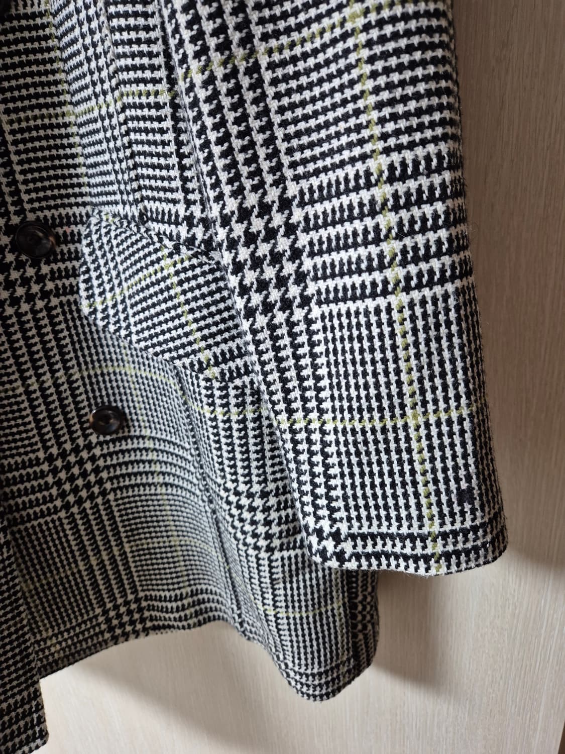 에르메네질도제냐 체크 울자켓 울하프코트 95 남성 상품이미지5