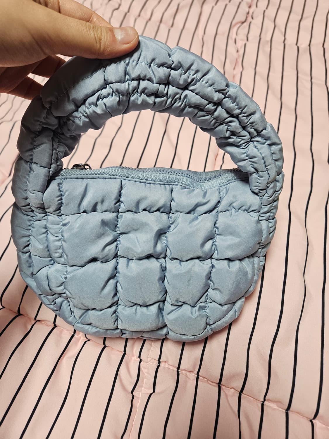 (새상품)미니 구름백 소라색 핸드백 에겐녀st! 상품이미지2