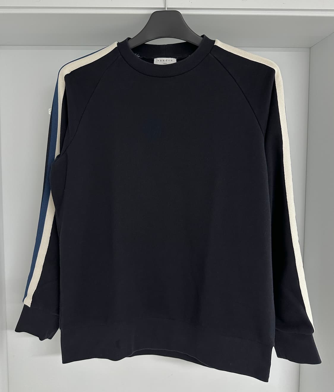 [산드로] 남성 배색 맨투맨 상품이미지1