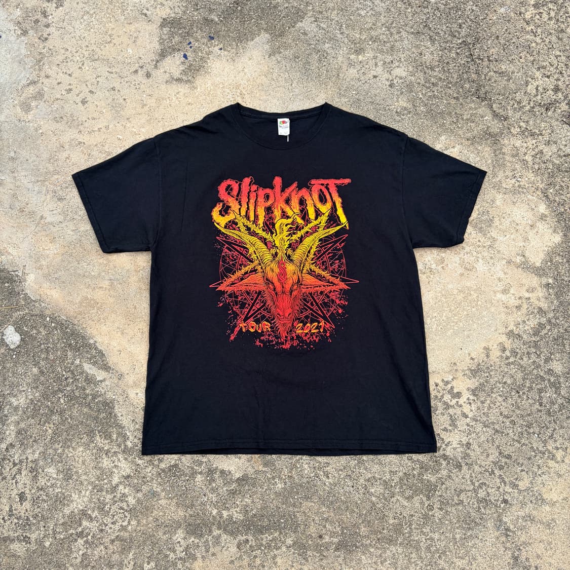 2021 Slipknot 슬립낫 2021 Tour 밴드 반팔티 XL 상품이미지1