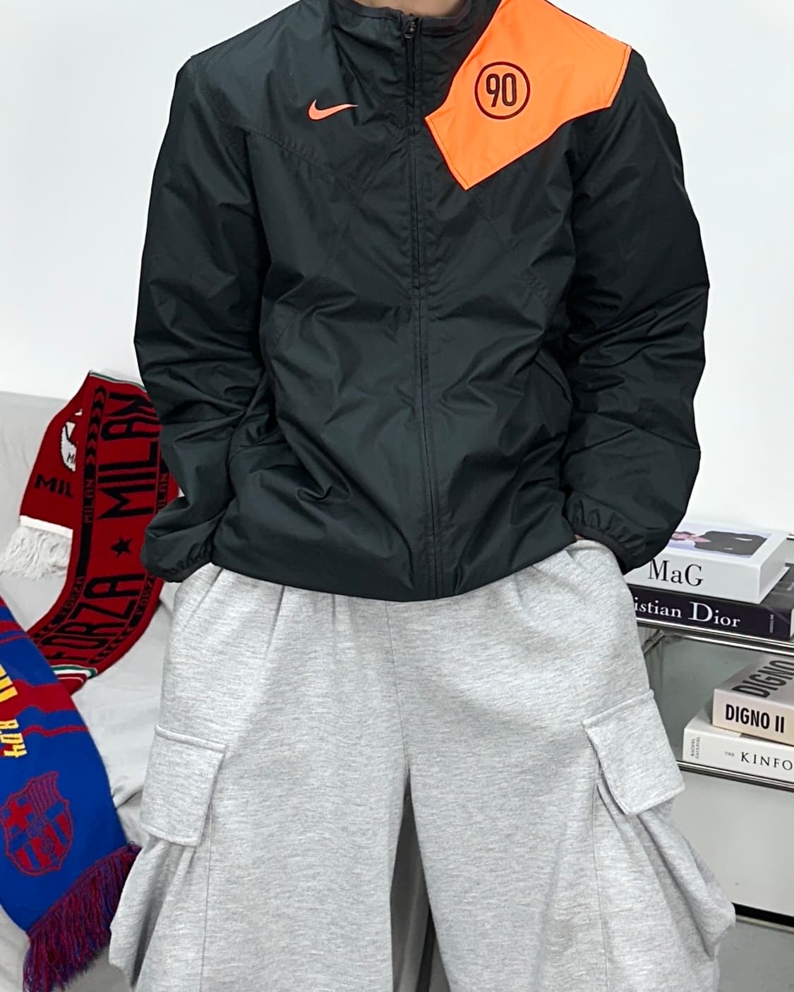 나이키 블랙 토탈 90 바람막이 M 상품이미지1