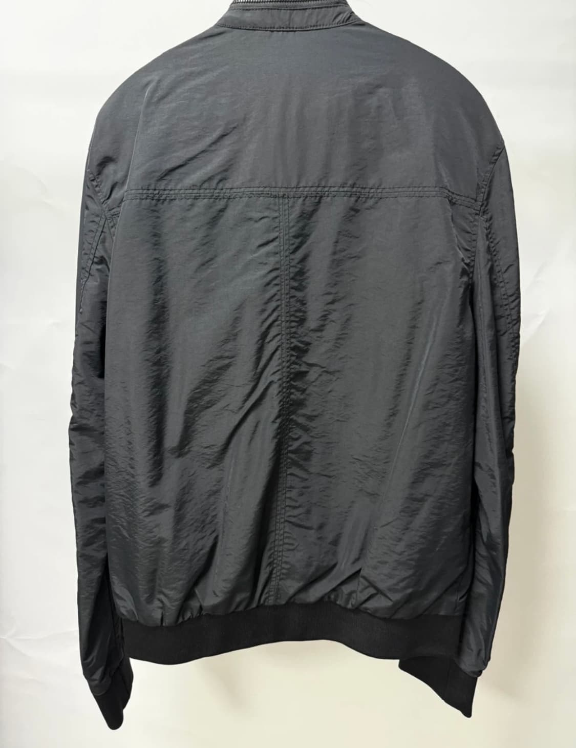 H&M 나일론 블랙 블루종 봄버 자켓 (S) 상품이미지4