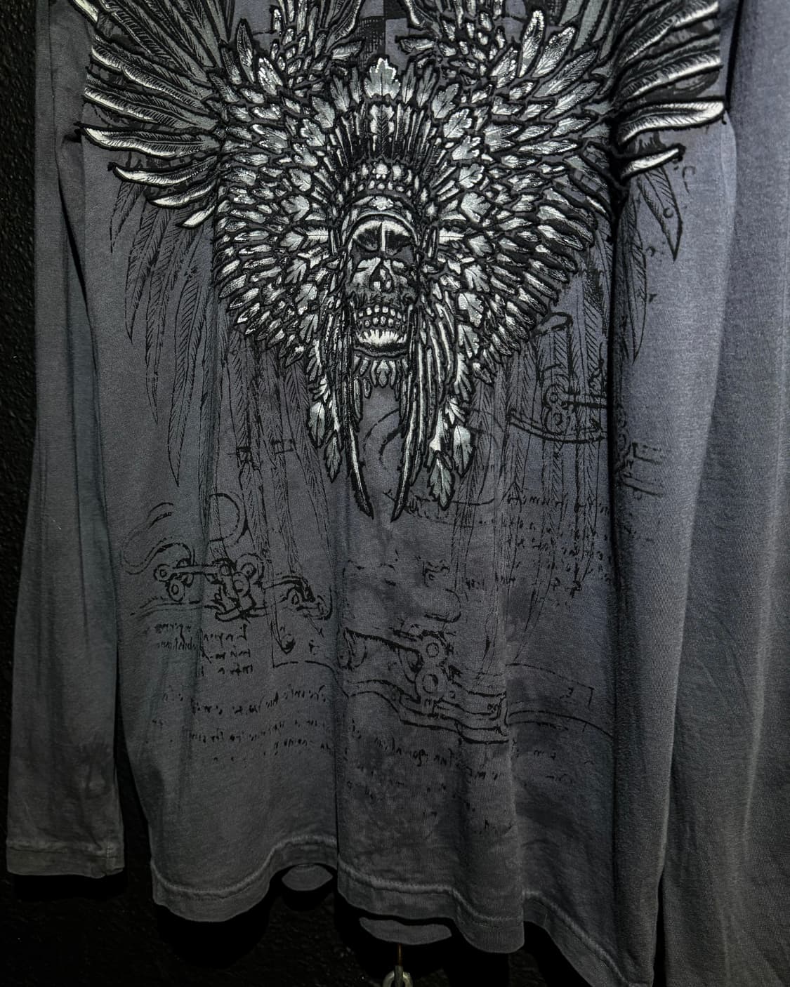 PREPOTENTE – Silver Wing Skull Graphic L 상품이미지3