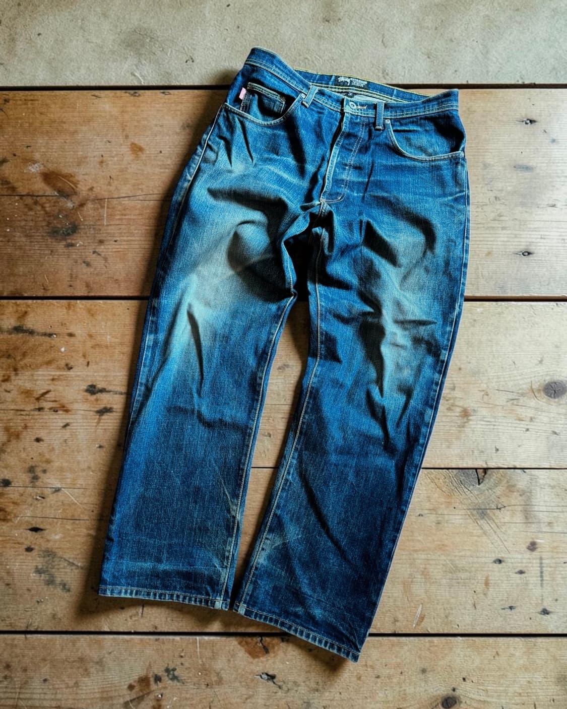 [올드 스투시] 00's 러프 앤 러기드 빅 로고 데님 팬츠 상품이미지2