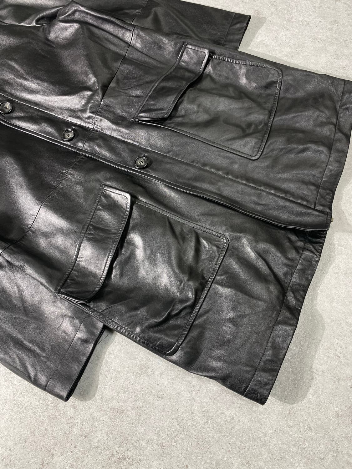 [54] VERRI 이태리 메이드 램스킨 레더 코트 상품이미지4