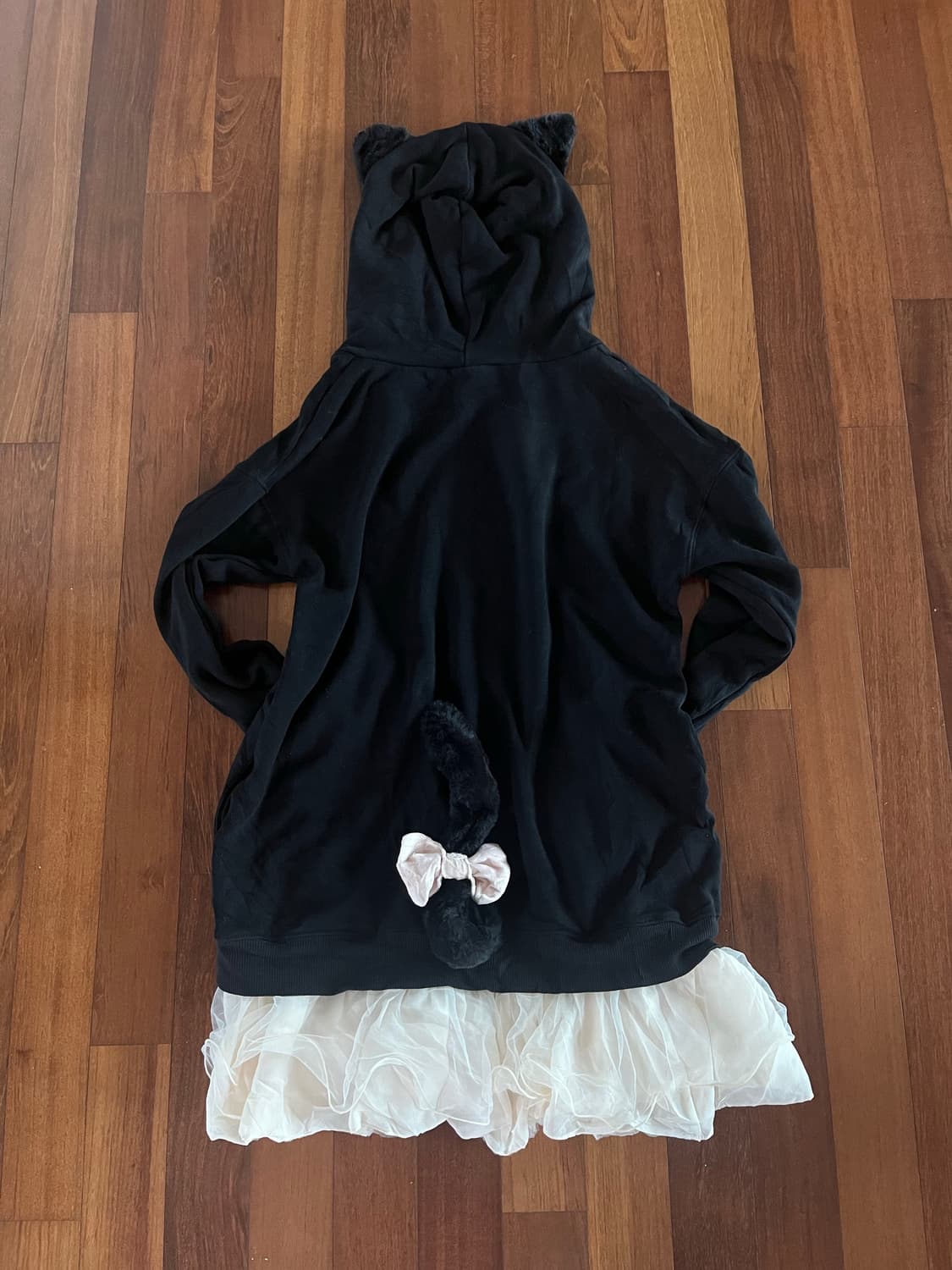 시크릿허니 꼬리달린 네코미미 후드 원피스 히메갸루 지뢰계 우사미미 양산형 상품이미지3