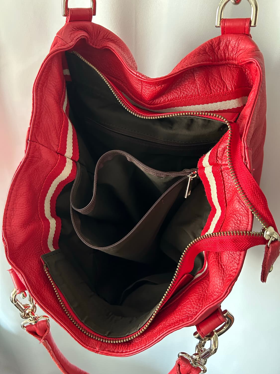 레드 레더 키체인 백 상품이미지6