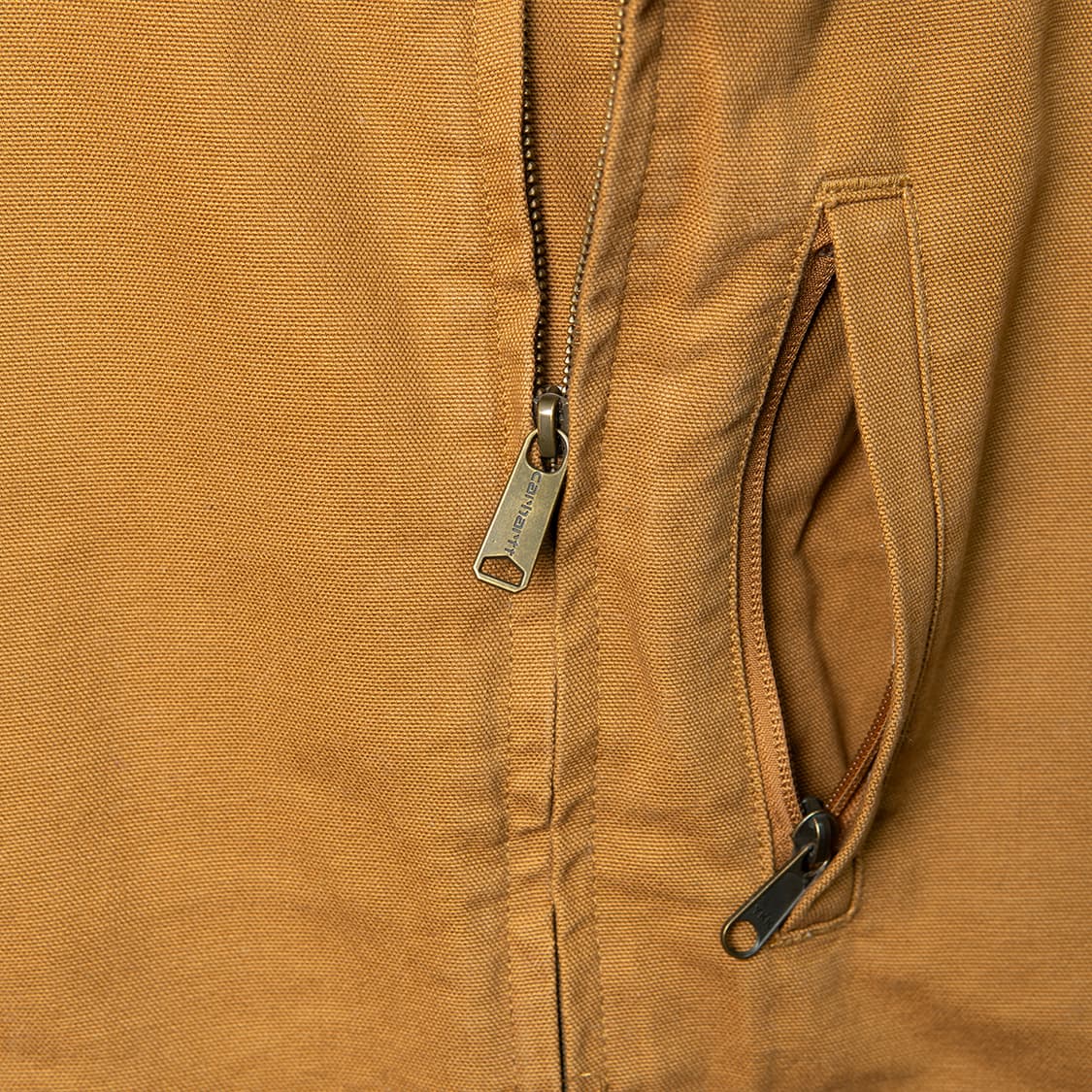 [3XL] 칼하트 104277 BRN 워시드 덕캔버스 모크넥 베스트  상품이미지2