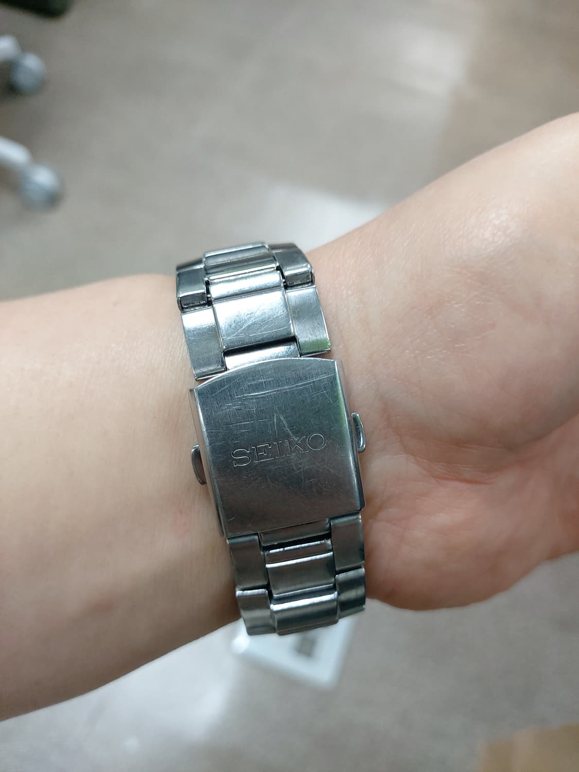 세이코 크로노그래프 메탈 시계 상품이미지5