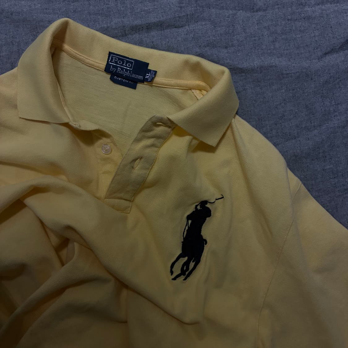폴로 빅포니 옐로우 반팔 xl 상품이미지4
