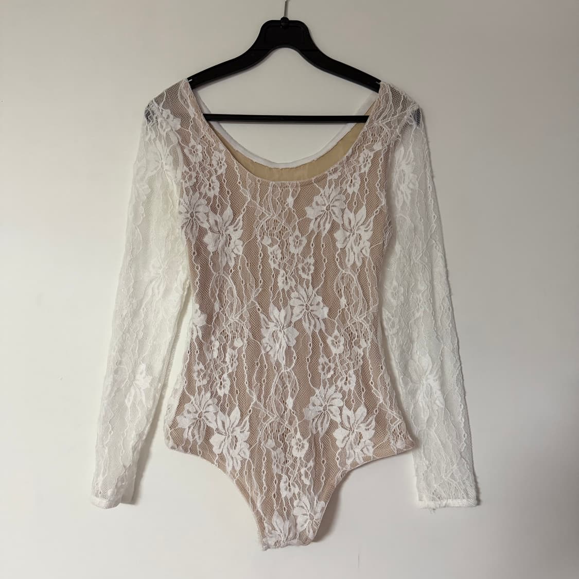 새상품 여자 레이스 긴팔 바디수트 상품이미지1