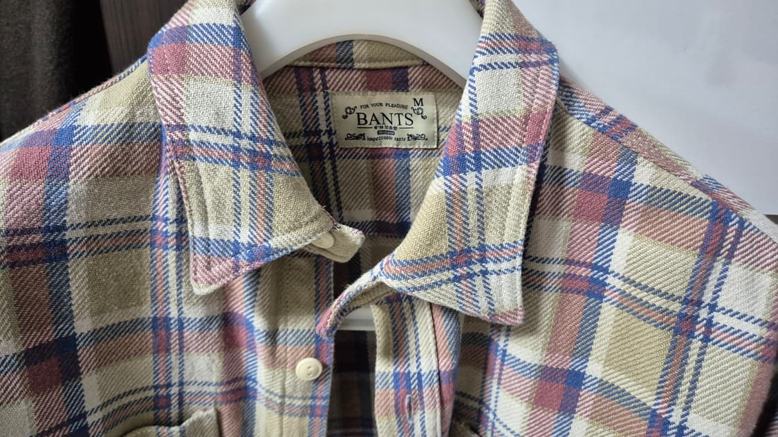반츠(BANTS) 플란넬 체크 코튼 워크 셔츠 상품이미지2