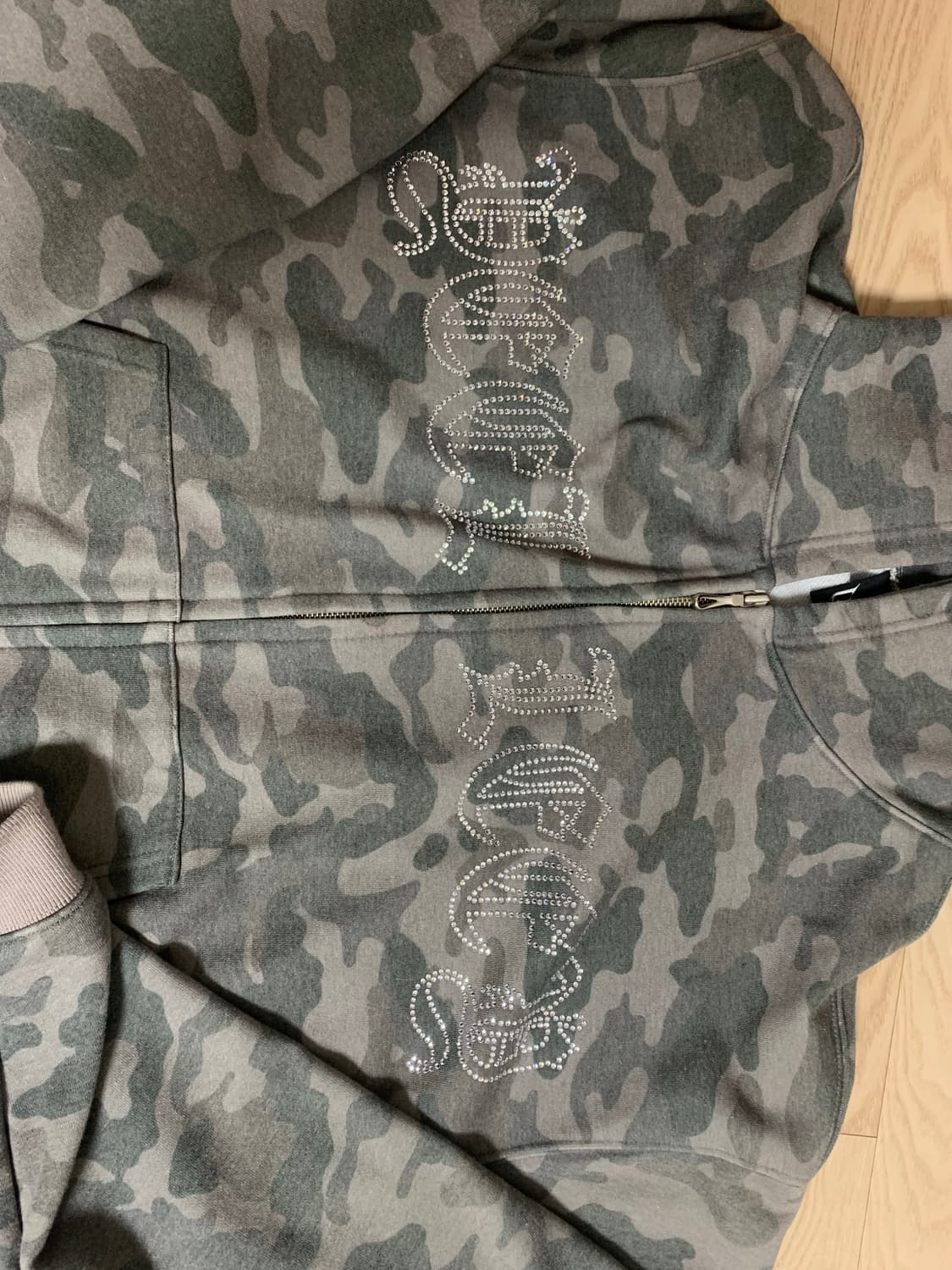 엘이이와이 스터드 카모 후드집업 상품이미지4