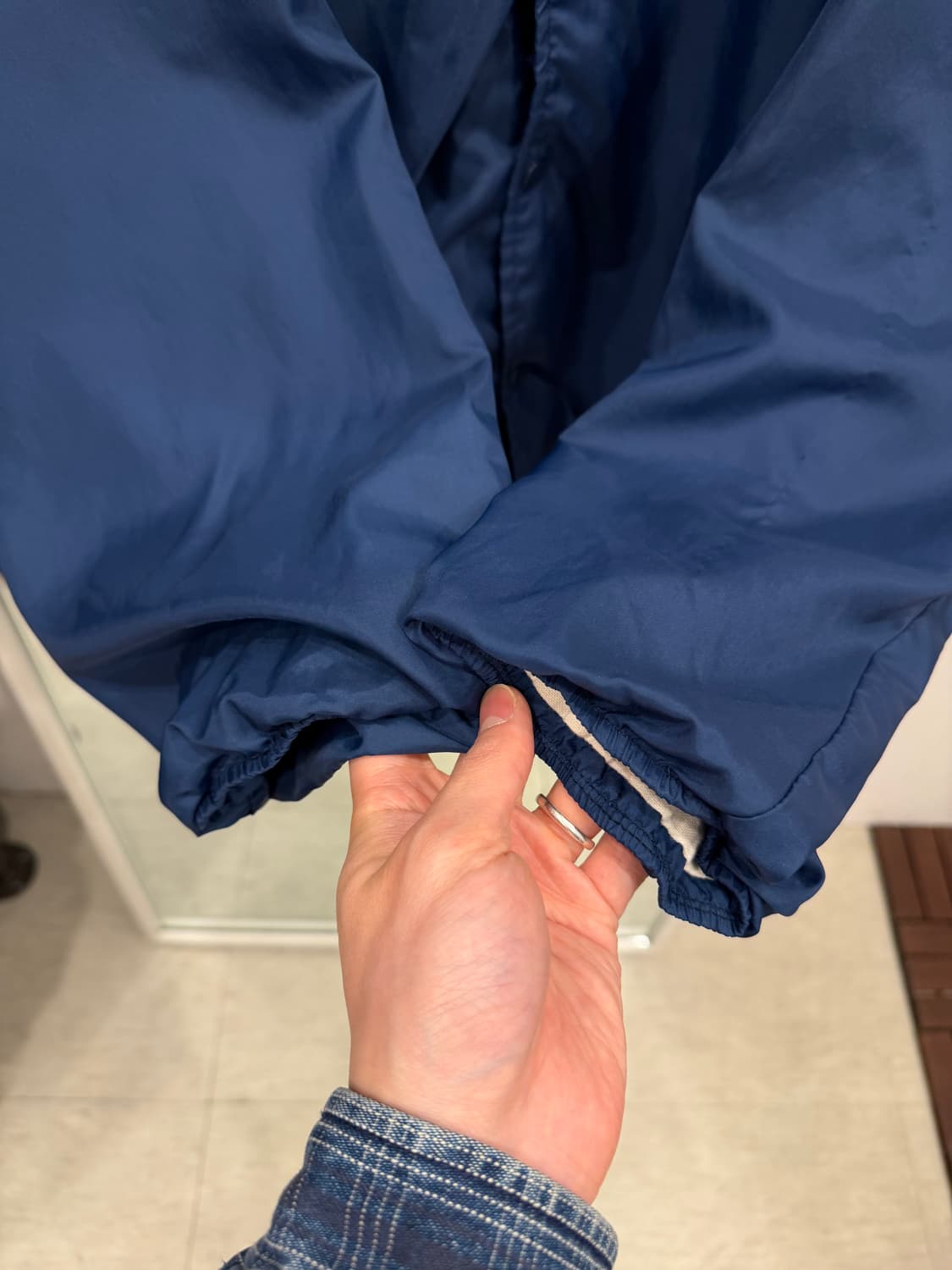 80-90s Sears 시어스 빈티지 새틴 코치 자켓 상품이미지5