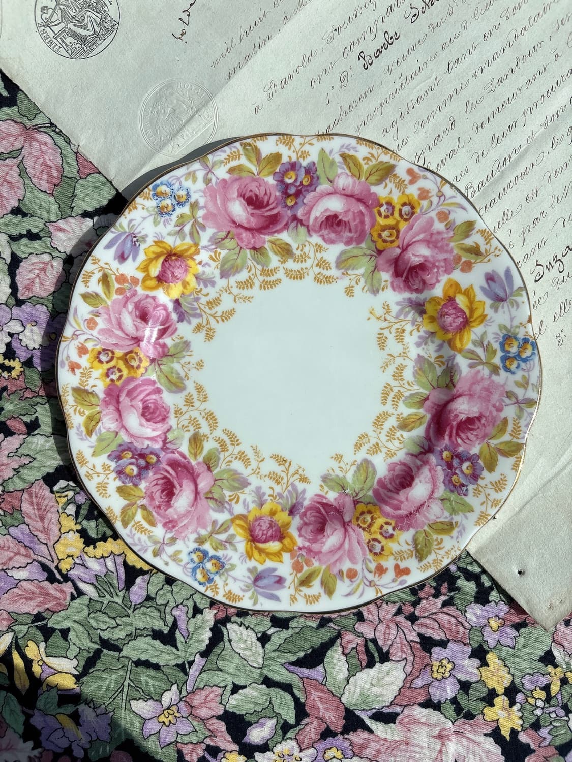 1940s 영국 빈티지 로얄알버트 세레나 브레드접시 상품이미지1