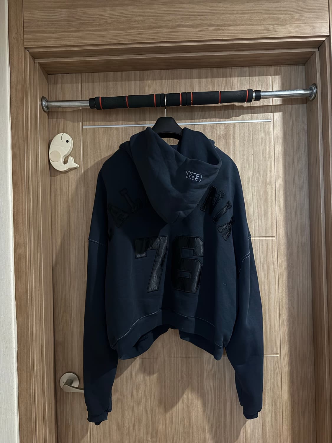 L) ERL 바시티 오버사이즈 후드집업 팝니디 상품이미지3